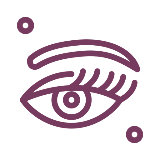 Destaque para os olhos ou boca